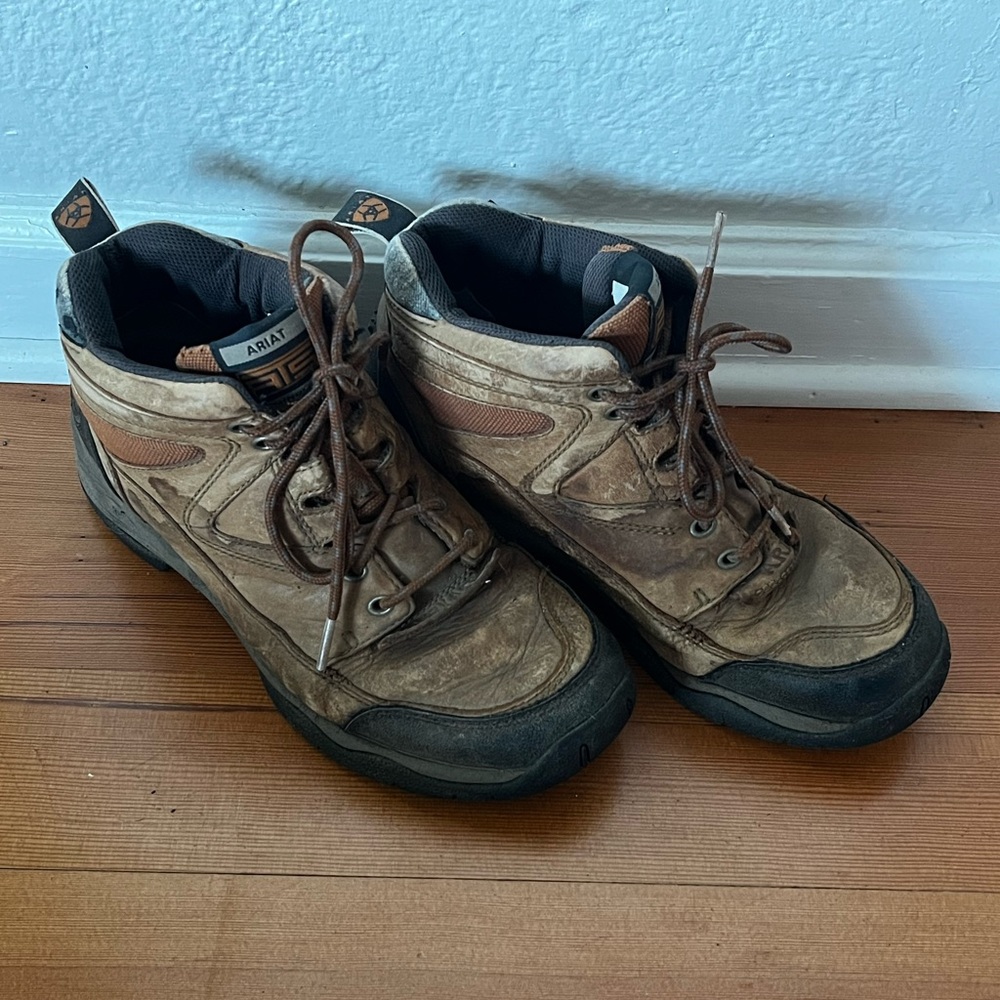 ARIAT  Boots Mens size 8B US Brown ATS Terrain Leather Hiking Work Boots
